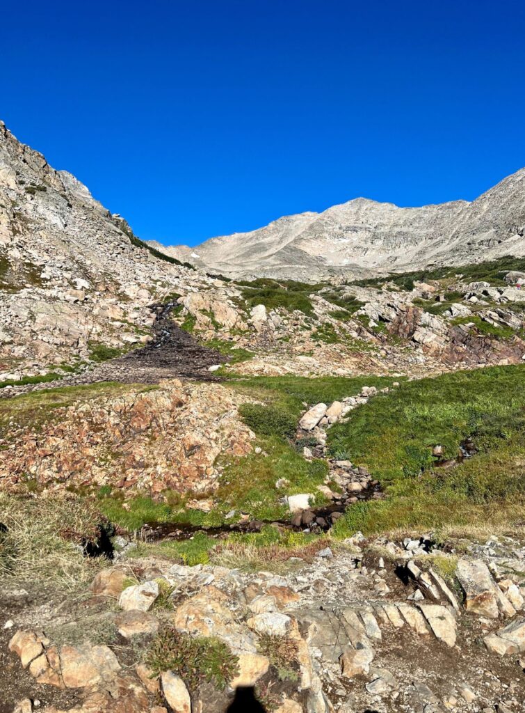 Ascent up to Blue Lake