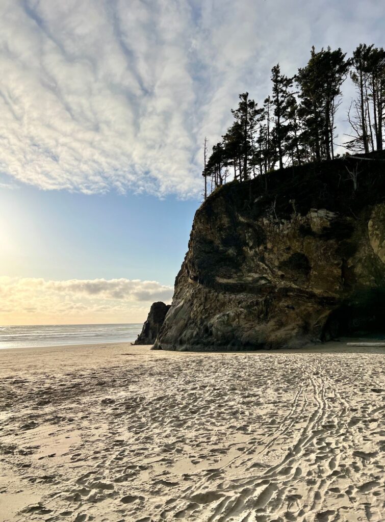 Hug Point in Oregon